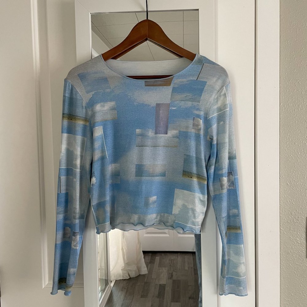 Paloma Wool - Sky Clouds Crop Top